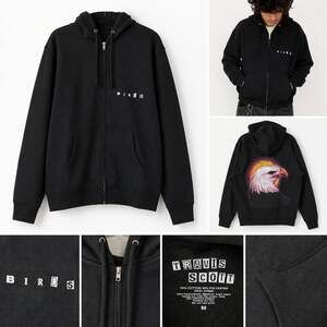 Travis Scott Birds Eagle Zip Up Hoodie Size M